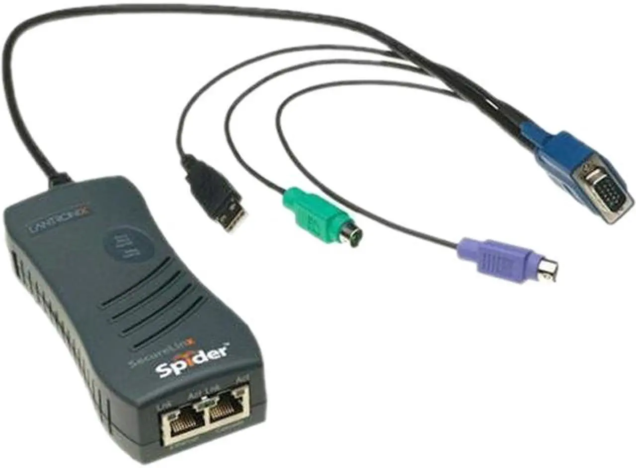 Main image of Lantronix SLS200PS20-01 SecureLinx Spider 1-Port Remote KVM-over-IP