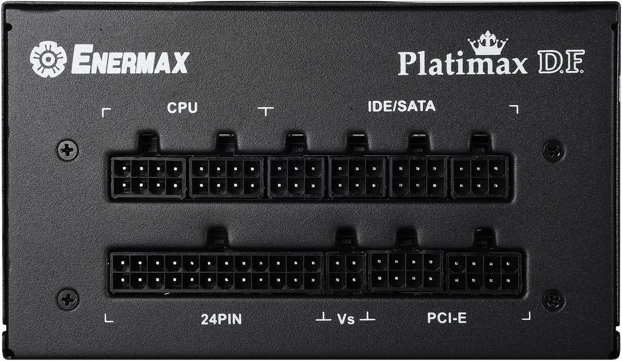 Alt view image 5 of 7 - Enermax Platimax D.F. 1200W 80 PLUS Platinum Certified Full Modular, 10 Year Warranty, Active PFC Power Supply, EPF1200EWT