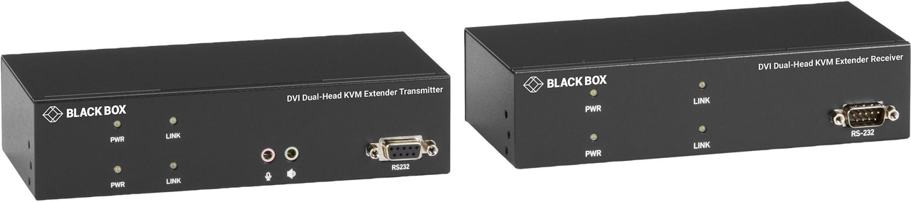 Black Box KVX Series KVXLCF-200 KVM Extender over Fiber - Dual-Head ...