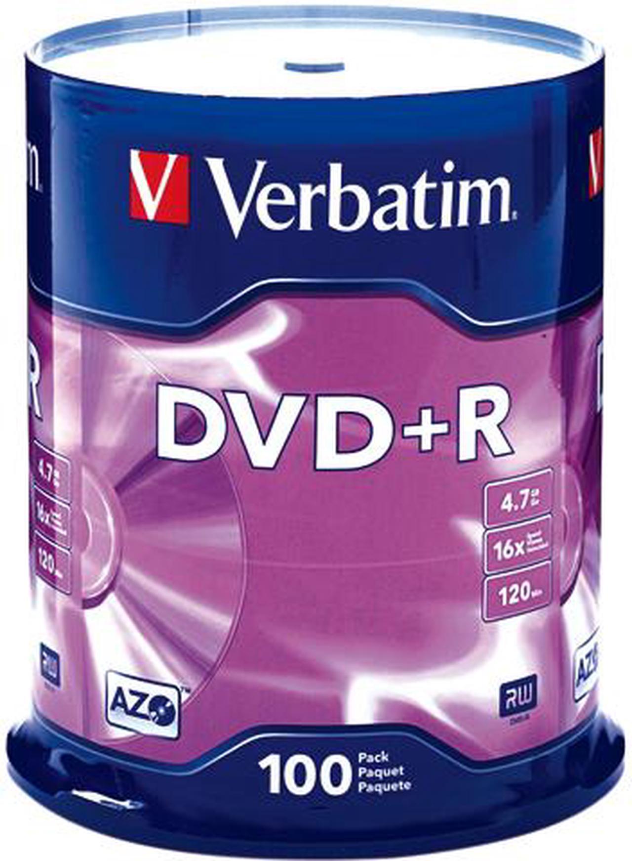 Verbatim 4.7 GB 16X DVD+R 100 Packs Spindle Disc Model 95098