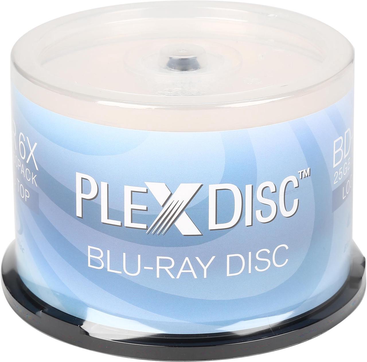 Main image of PlexDisc 25 GB 6X BD-R 50 Packs Spindle Disc Model 633-814