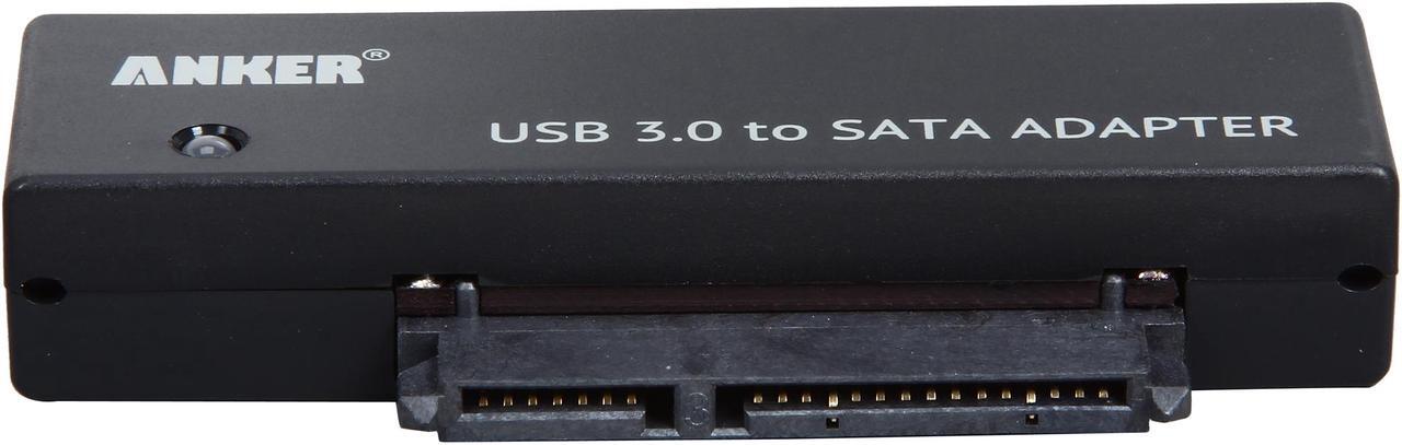 Alt view image 2 of 6 - Anker 68UPSATAA-02BU USB 3.0 to SATA 3ft Converter Adapter Cable for 2.5"/3.5" HDD & SSD, Power Adapter included
