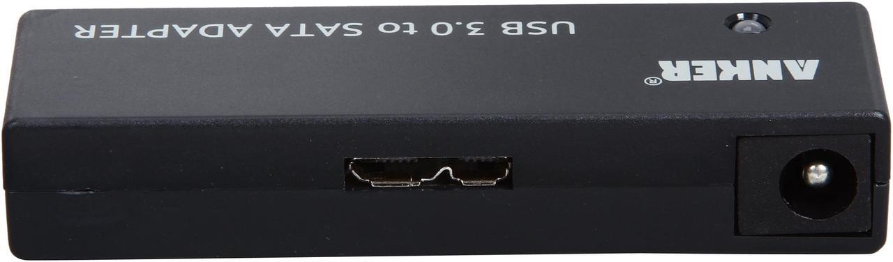 Alt view image 4 of 6 - Anker 68UPSATAA-02BU USB 3.0 to SATA 3ft Converter Adapter Cable for 2.5"/3.5" HDD & SSD, Power Adapter included
