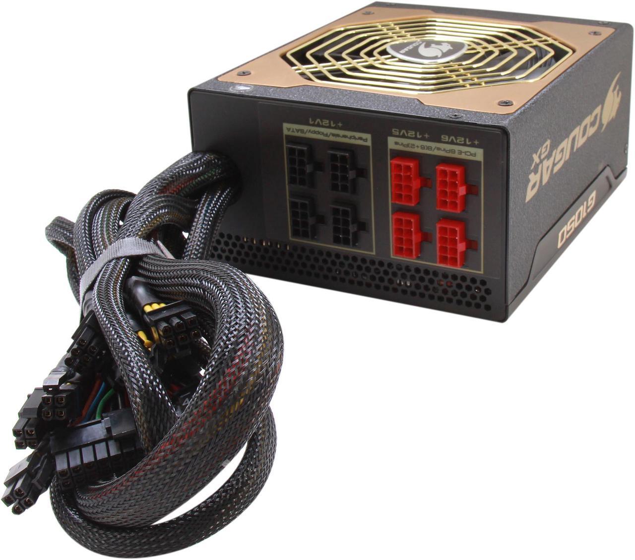 Alt view image 5 of 7 - COUGAR COUGAR-GX1050 1050 W ATX12V / EPS12V SLI Ready CrossFire Ready 80 PLUS GOLD Certified Semi-Modular Active PFC Power Supply