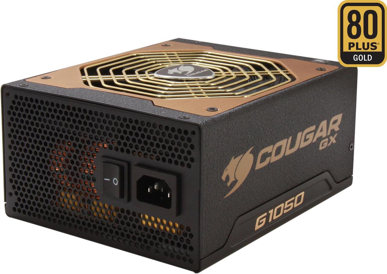 Main image of COUGAR COUGAR-GX1050 1050 W ATX12V / EPS12V SLI Ready CrossFire Ready 80 PLUS GOLD Certified Semi-Modular Active PFC Power Supply