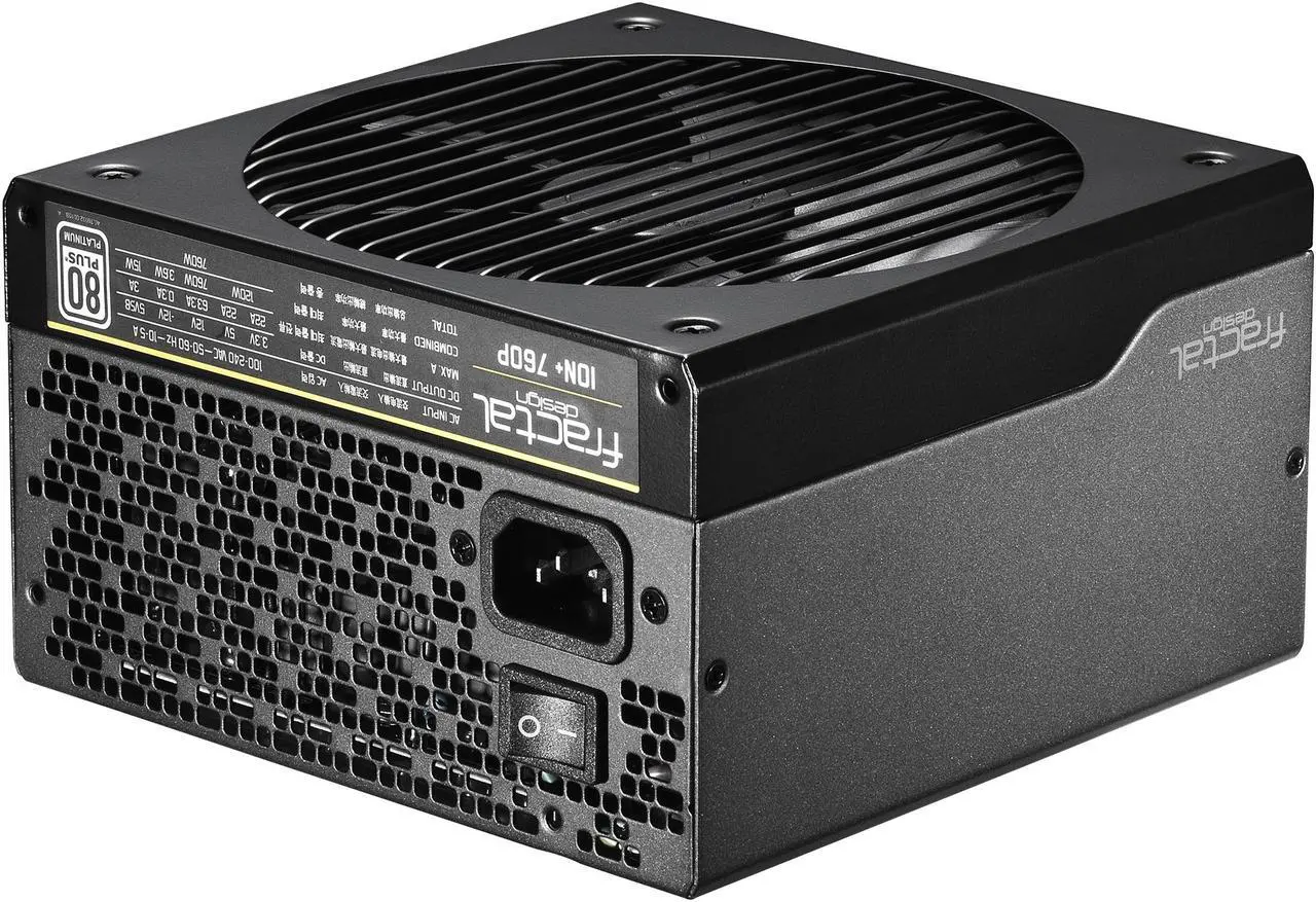 Alt view image 3 of 16 - Fractal Design Ion+ 760P 80 PLUS Platinum Certified 760W Full Modular Compact ATX Power Supply with UltraFlex Cables