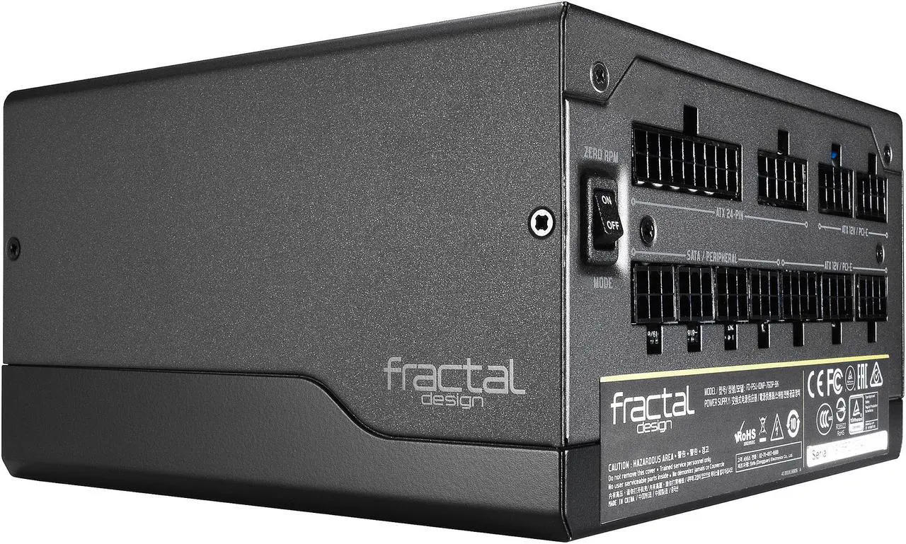 Alt view image 5 of 16 - Fractal Design Ion+ 760P 80 PLUS Platinum Certified 760W Full Modular Compact ATX Power Supply with UltraFlex Cables