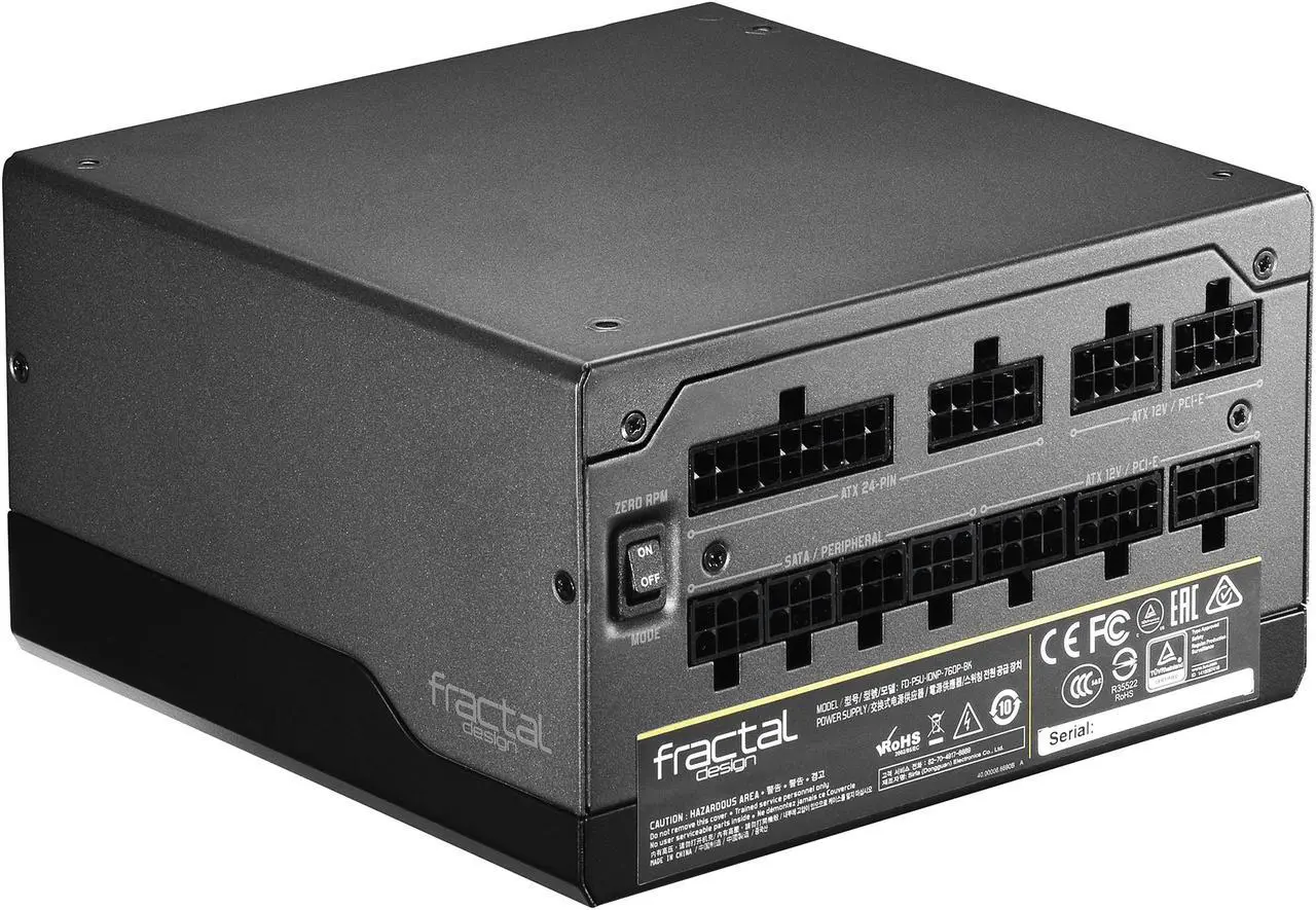 Main image of Fractal Design Ion+ 760P 80 PLUS Platinum Certified 760W Full Modular Compact ATX Power Supply with UltraFlex Cables