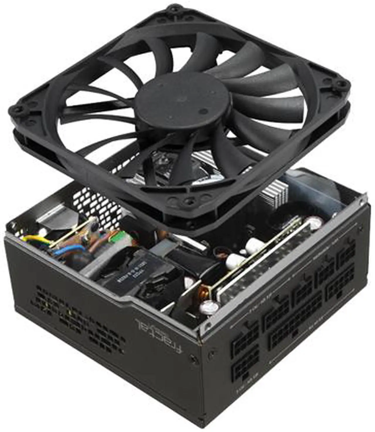 Alt view image 4 of 16 - Fractal Design Ion SFX 500G 80 PLUS Gold Certified 500W Full Modular SFX-L Power Supply with UltraFlex Cables, PSU-ION-SFX-500G-BK