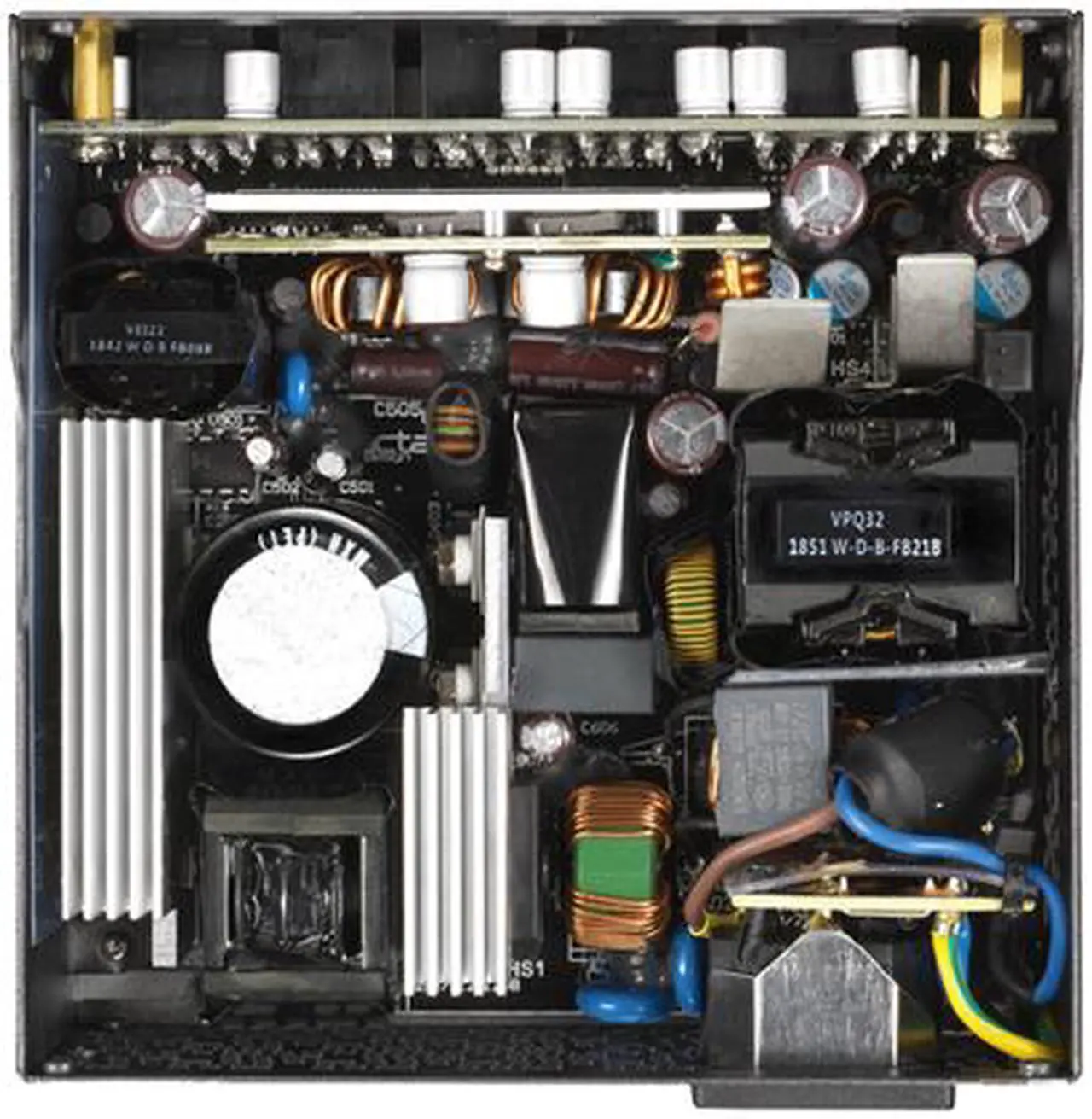 Alt view image 9 of 16 - Fractal Design Ion SFX 500G 80 PLUS Gold Certified 500W Full Modular SFX-L Power Supply with UltraFlex Cables, PSU-ION-SFX-500G-BK