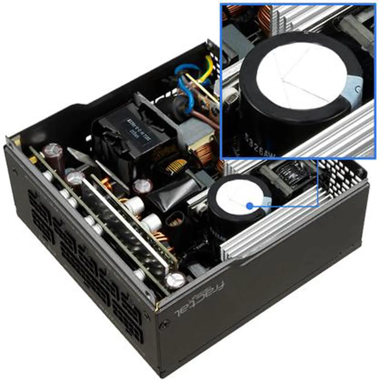 Alt view image 10 of 16 - Fractal Design Ion SFX 500G 80 PLUS Gold Certified 500W Full Modular SFX-L Power Supply with UltraFlex Cables, PSU-ION-SFX-500G-BK