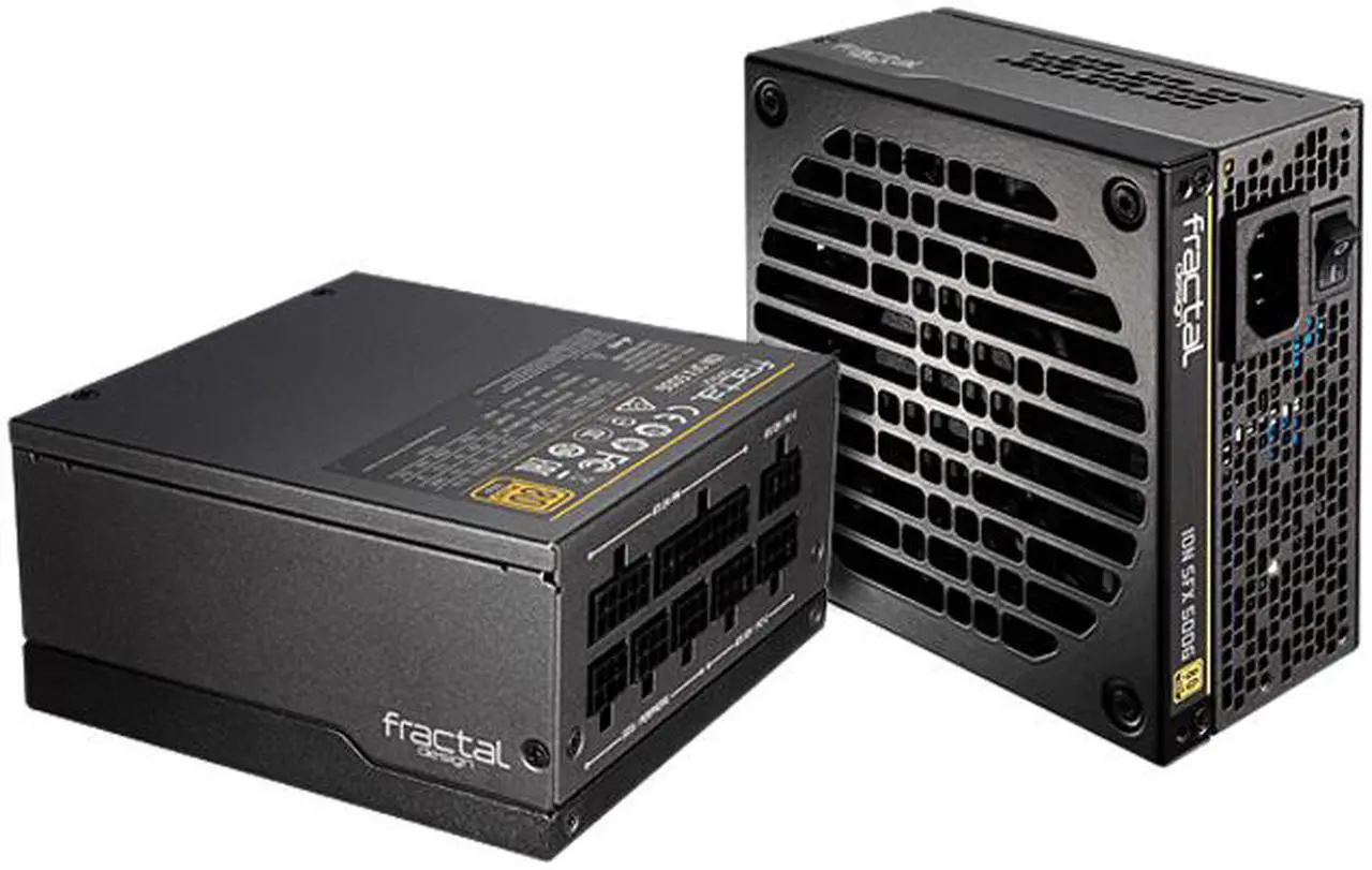 Main image of Fractal Design Ion SFX 500G 80 PLUS Gold Certified 500W Full Modular SFX-L Power Supply with UltraFlex Cables, PSU-ION-SFX-500G-BK