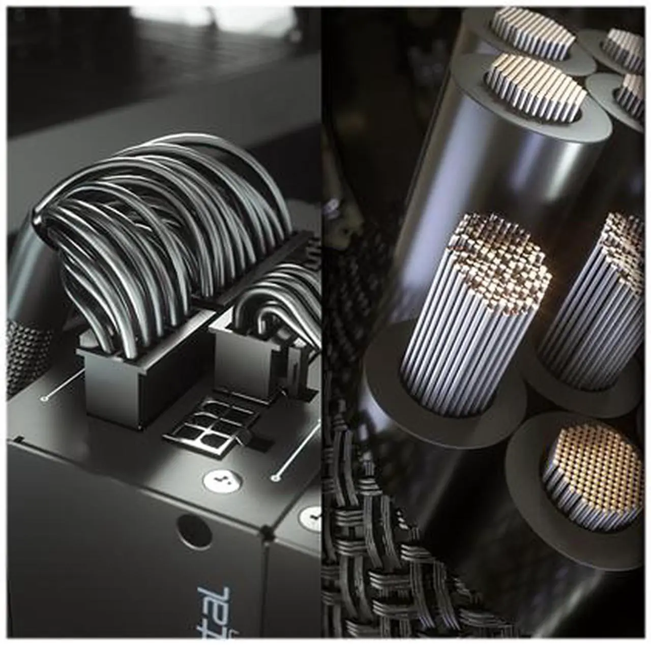 Alt view image 11 of 16 - Fractal Design Ion SFX 500G 80 PLUS Gold Certified 500W Full Modular SFX-L Power Supply with UltraFlex Cables, PSU-ION-SFX-500G-BK