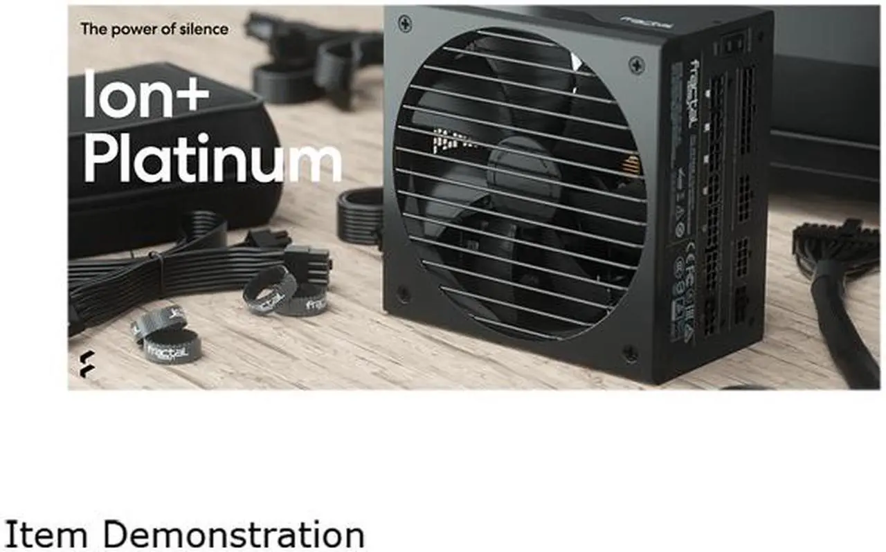 Alt view image 15 of 16 - Fractal Design Ion SFX 500G 80 PLUS Gold Certified 500W Full Modular SFX-L Power Supply with UltraFlex Cables, PSU-ION-SFX-500G-BK