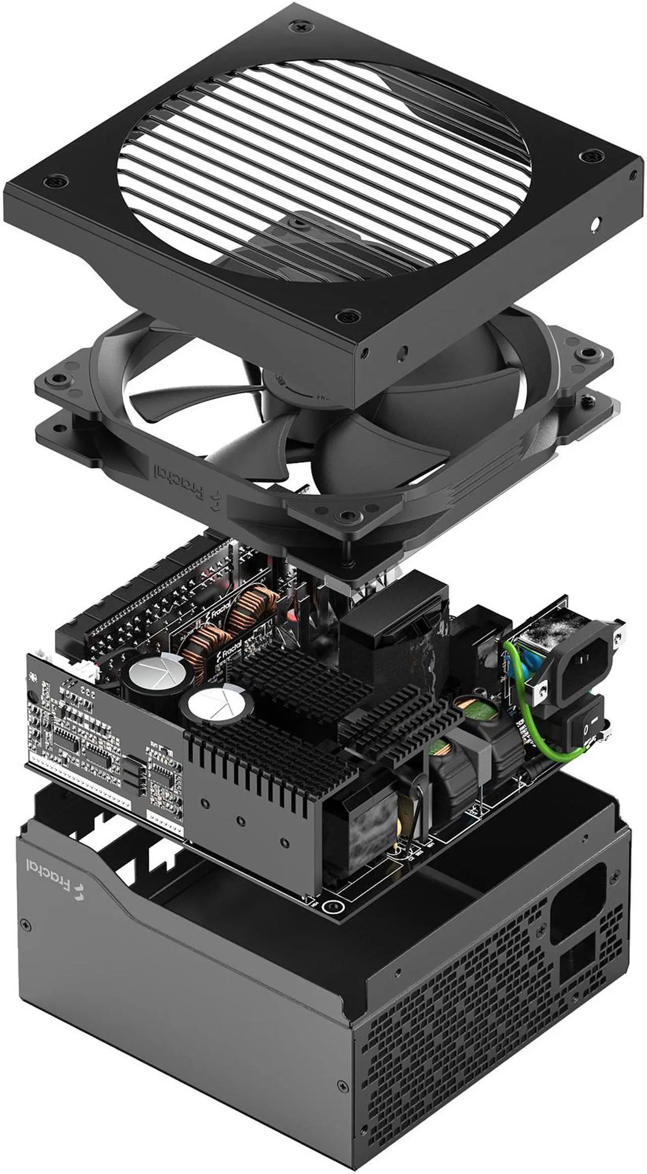 Alt view image 14 of 18 - Fractal Design Ion+ 2 Platinum 560 W ATX12V 2.52 / EPS12V 2.92 80 PLUS PLATINUM Certified Full Modular Active PFC Power Supply