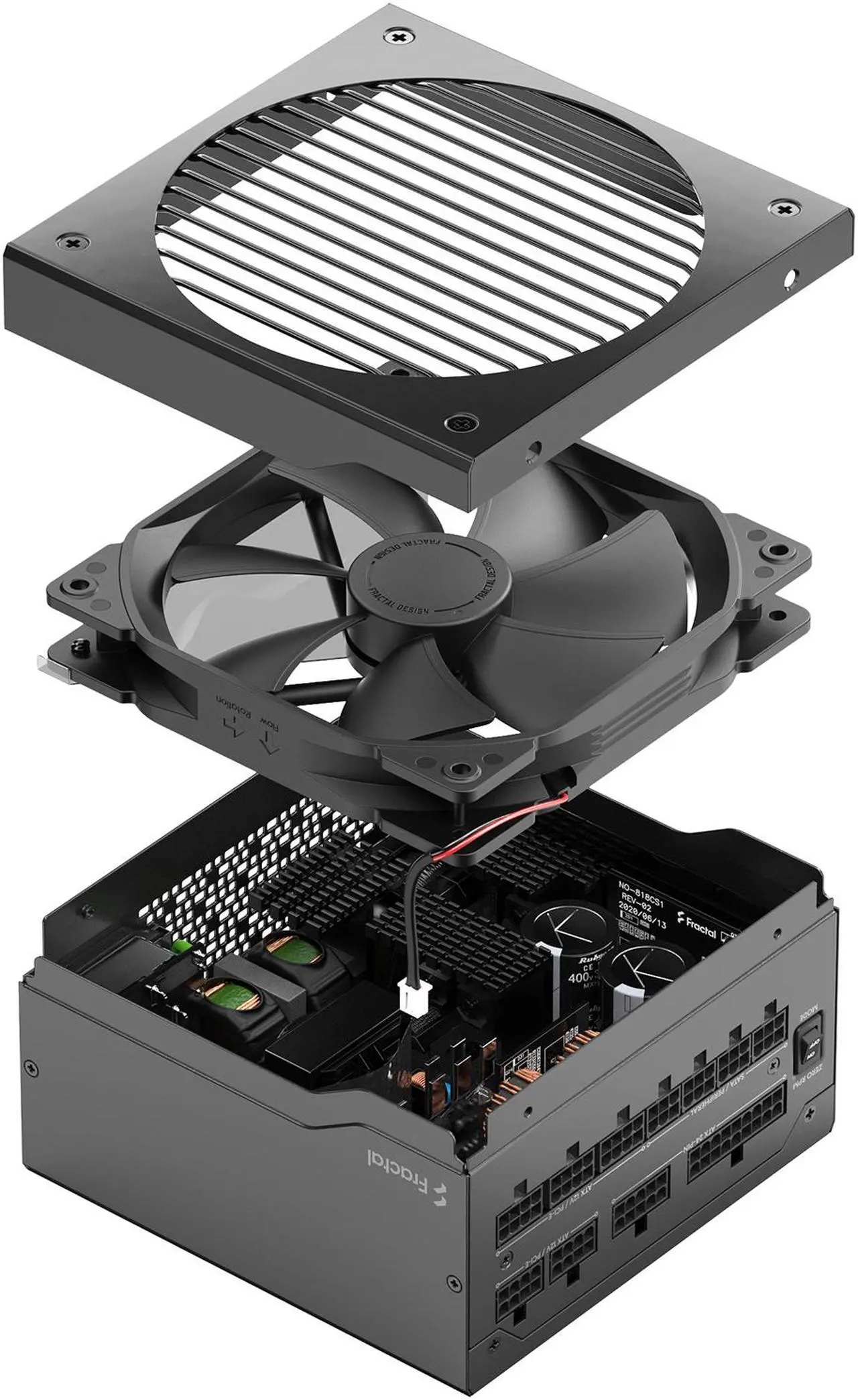 Alt view image 15 of 18 - Fractal Design Ion+ 2 Platinum 560 W ATX12V 2.52 / EPS12V 2.92 80 PLUS PLATINUM Certified Full Modular Active PFC Power Supply
