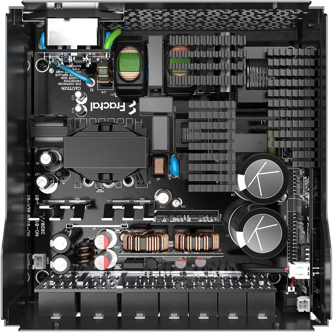Alt view image 16 of 18 - Fractal Design Ion+ 2 Platinum 560 W ATX12V 2.52 / EPS12V 2.92 80 PLUS PLATINUM Certified Full Modular Active PFC Power Supply