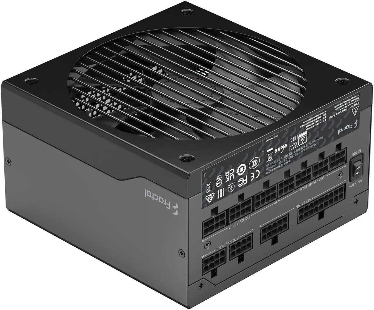 Alt view image 4 of 18 - Fractal Design Ion+ 2 Platinum 560 W ATX12V 2.52 / EPS12V 2.92 80 PLUS PLATINUM Certified Full Modular Active PFC Power Supply