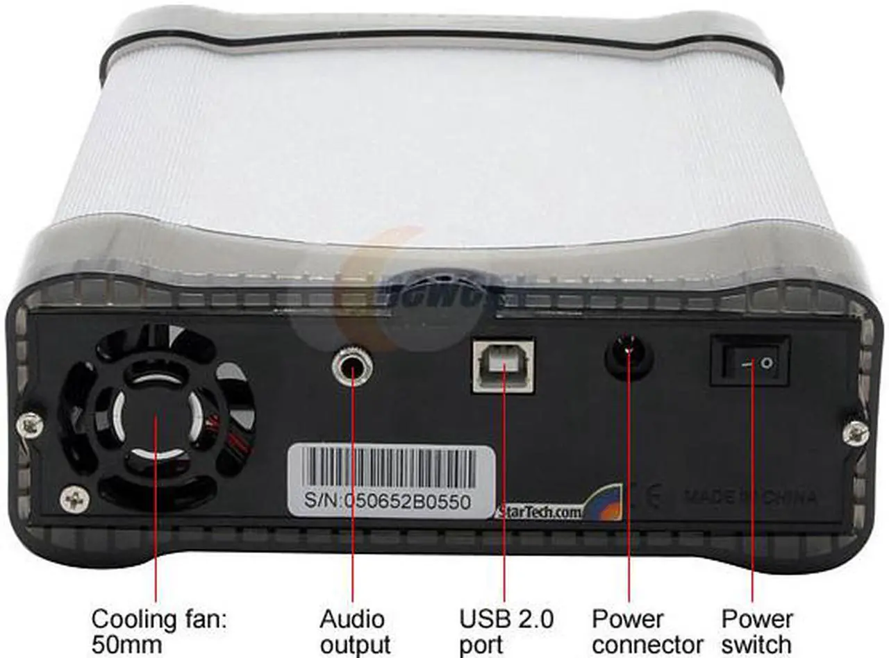 Alt view image 3 of 5 - StarTech IDECASE52U2 Aluminum 5.25in Silver USB to IDE External Optical Drive Enclosure