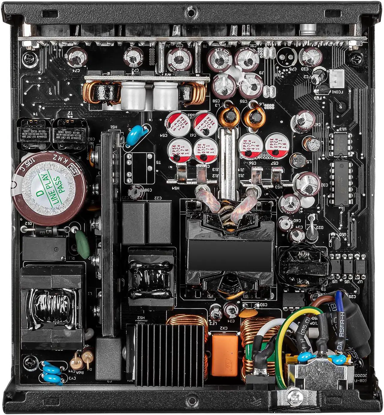 Alt view image 10 of 16 - MSI - MPG A850GF PCIE 5.0, 80 GOLD Full Modular Gaming PSU, Japanese Electrolytic capacitor, 850W ATX Power Supply