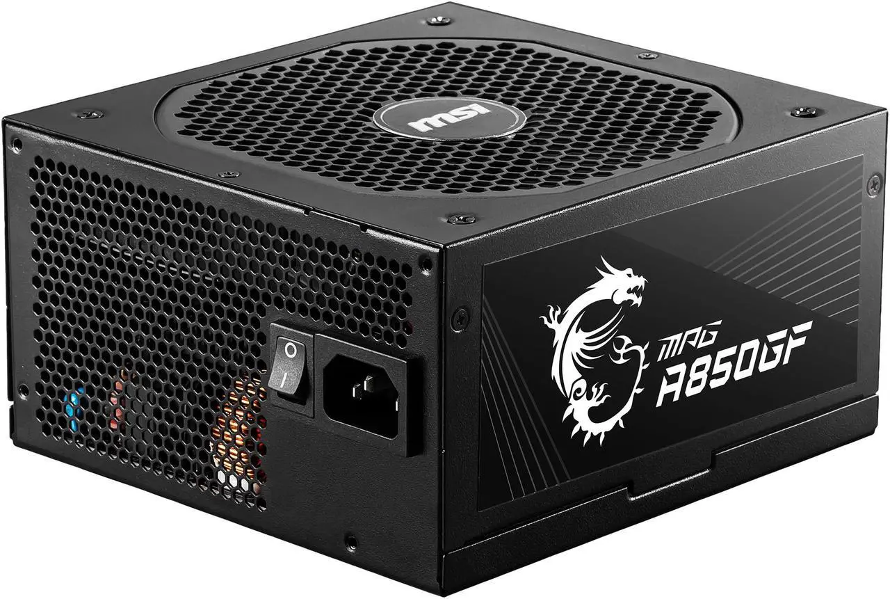 Alt view image 2 of 16 - MSI - MPG A850GF PCIE 5.0, 80 GOLD Full Modular Gaming PSU, Japanese Electrolytic capacitor, 850W ATX Power Supply
