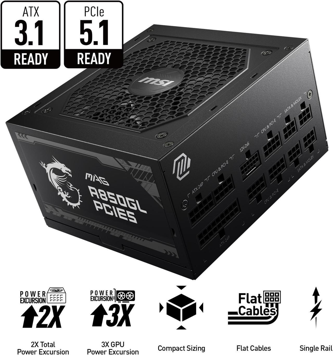 MSI MAG A850GL Power Supply