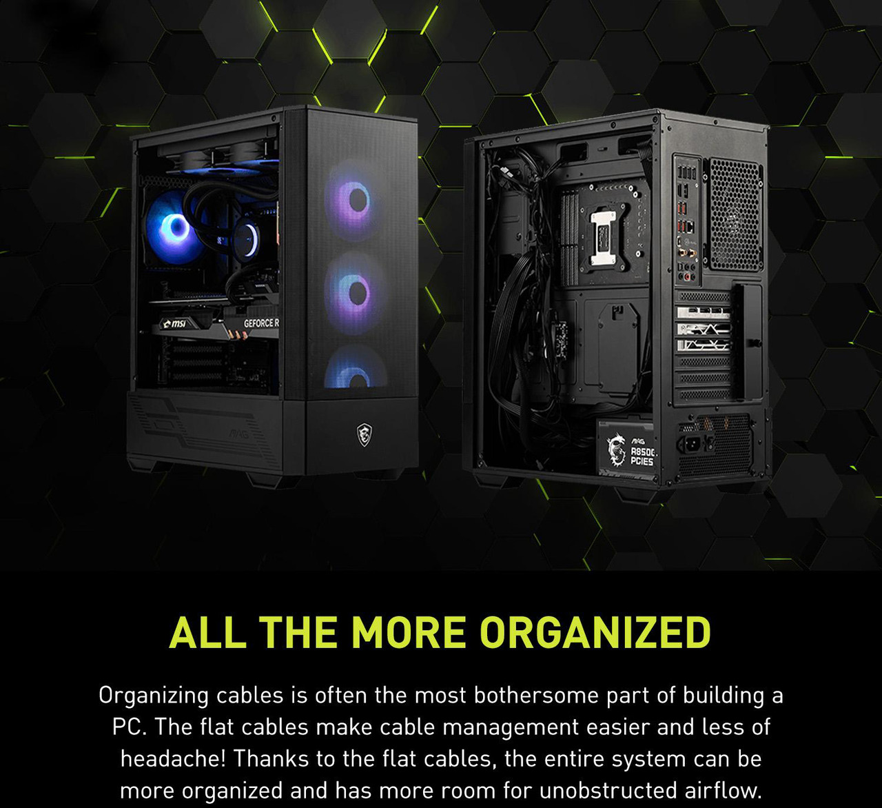 Open Box: MSI - MAG A850GL PCIE5, 80+ GOLD Fully Modular Gaming PSU, 12V-2x6 Cable,ATX 3.1 & PCIE 5.1 Ready, 850W Power Supply, 10 Year Warranty - Newegg.ca - Open Box condition - Image 18