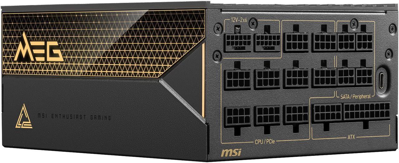 MSI+MEG+Ai1600T+PCIE5+1600W+Fully-Modular+Power+Supply%2c+80+Plus%2c+USA%2c+Color+Box