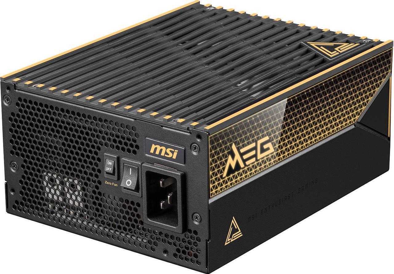 Alt view image 16 of 15 - MSI - MEG Ai1600T PCIE5, 80+ TITANIUM Full Modular Gaming PSU, Dual 12V-2x6 Cable, 5080 5090 ATX 3.1 & PCIE 5.1 Ready, Braided Cable, 1600W Power Supply, 12 Year Warranty