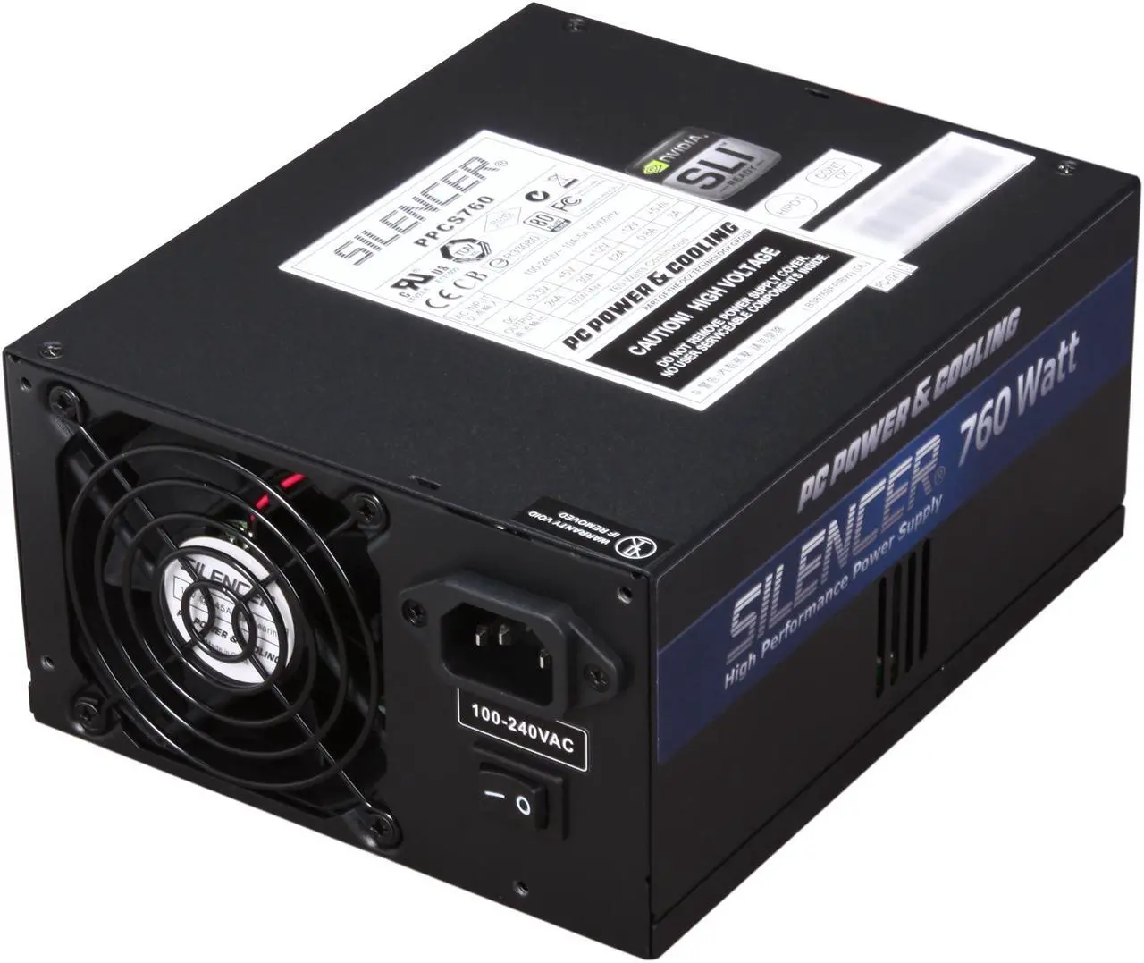 Main image of PC Power and Cooling Silencer 760W High Performance 80PLUS Silver SLI CrossFire ready Power Supply
