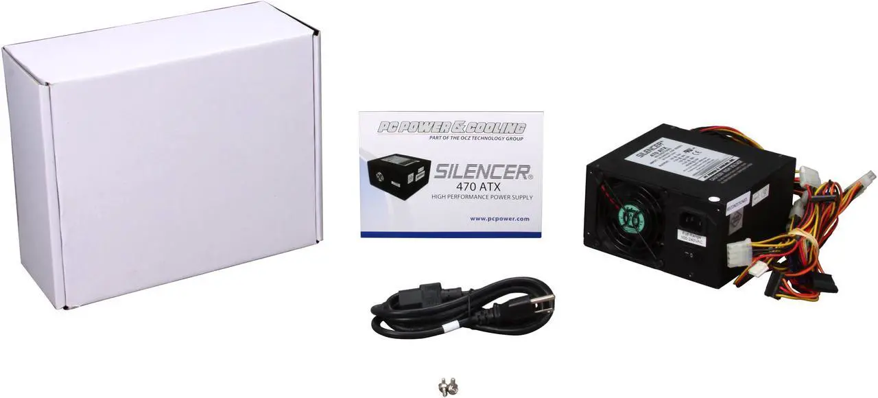 Alt view image 6 of 6 - PC Power and Cooling S47ATX-B 470 W ATX12V v2.2 Power Supply