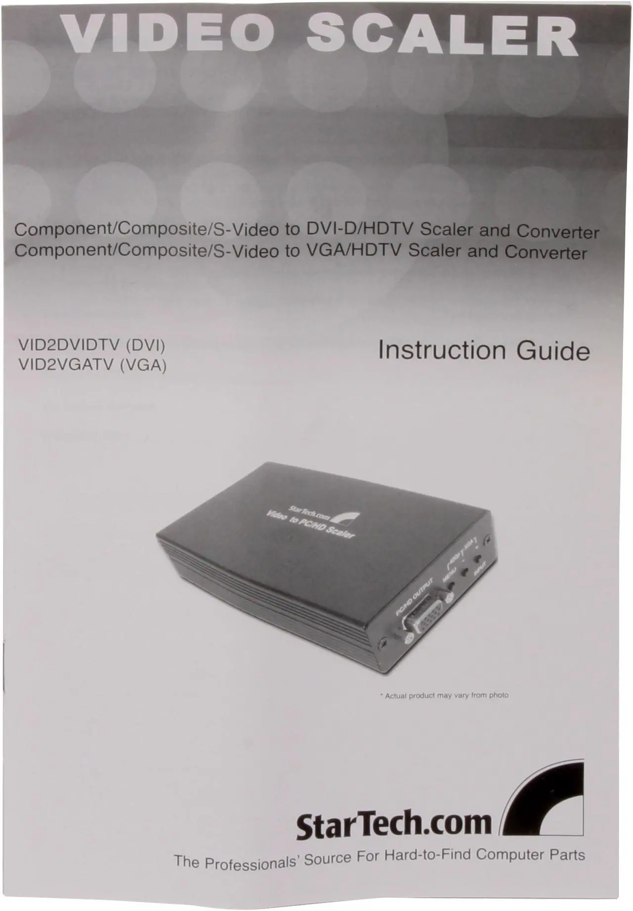 Alt view image 7 of 8 - StarTech.com VID2VGATV Composite and S-Video to VGA Video Converter
