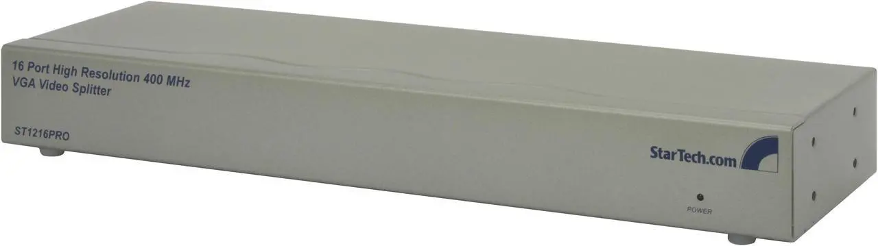 Main image of StarTech.com 16 Port High Resolution VGA Video Splitter - 400 MHz (Silver) ST1216PRO