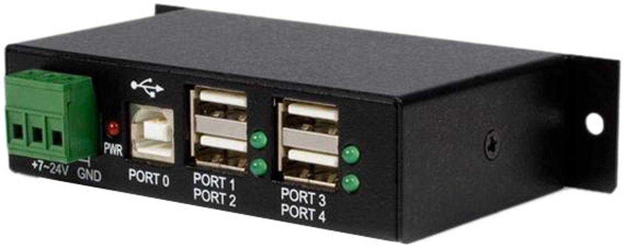 StarTech.com ST4200USBM Mountable 4 Port Rugged Industrial USB Hub