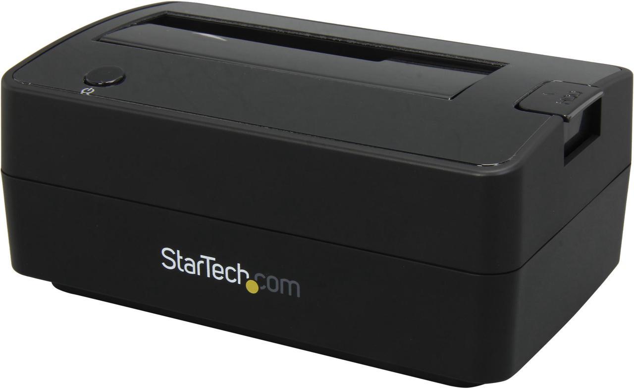 StarTech.com SATDOCKU3S Plastic 2.5" & 3.5" Black SATA Hard Drive Docking Station for 2.5/3.5 HDD