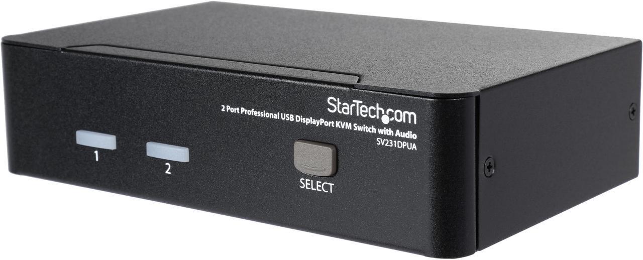 StarTech.com SV231DPUA 2 Port Professional USB DisplayPort KVM Switch with Audio