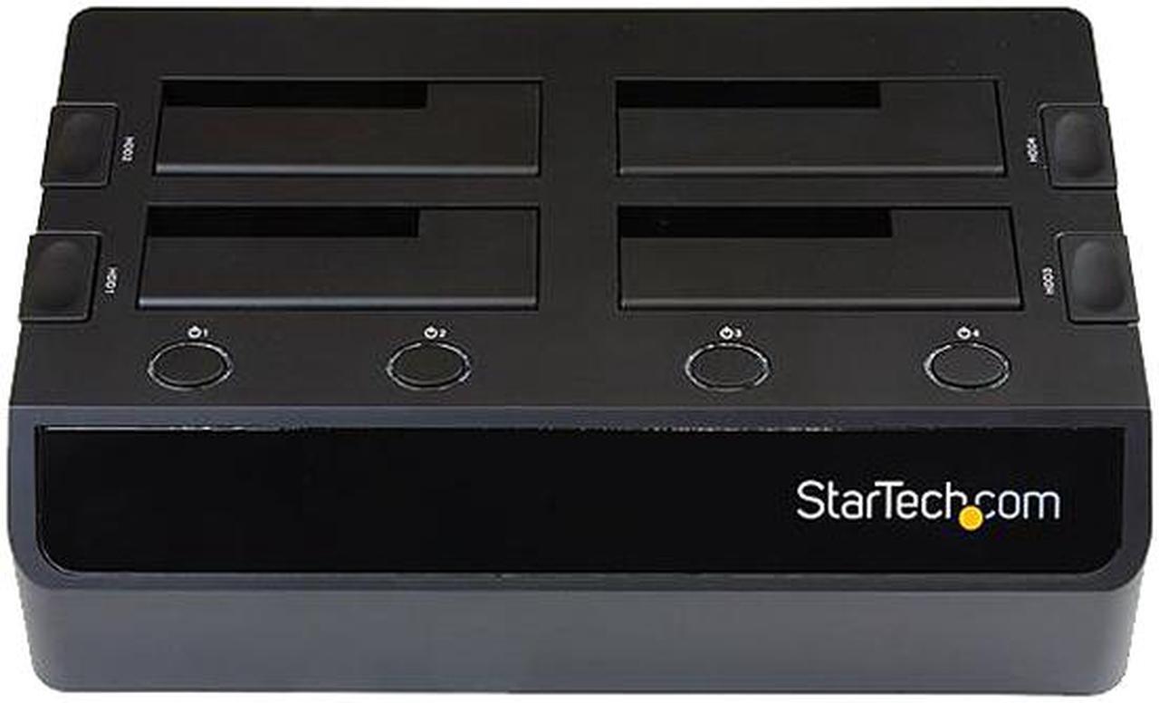 Alt view image 2 of 3 - StarTech.com USB 3.0 to 4-Bay SATA 6Gbps Hard Drive Docking Station w/ UASP & Dual Fans - 2.5/3.5in SSD / HDD Dock