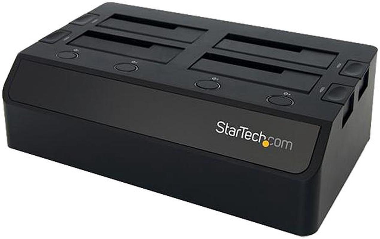 Main image of StarTech.com USB 3.0 to 4-Bay SATA 6Gbps Hard Drive Docking Station w/ UASP & Dual Fans - 2.5/3.5in SSD / HDD Dock