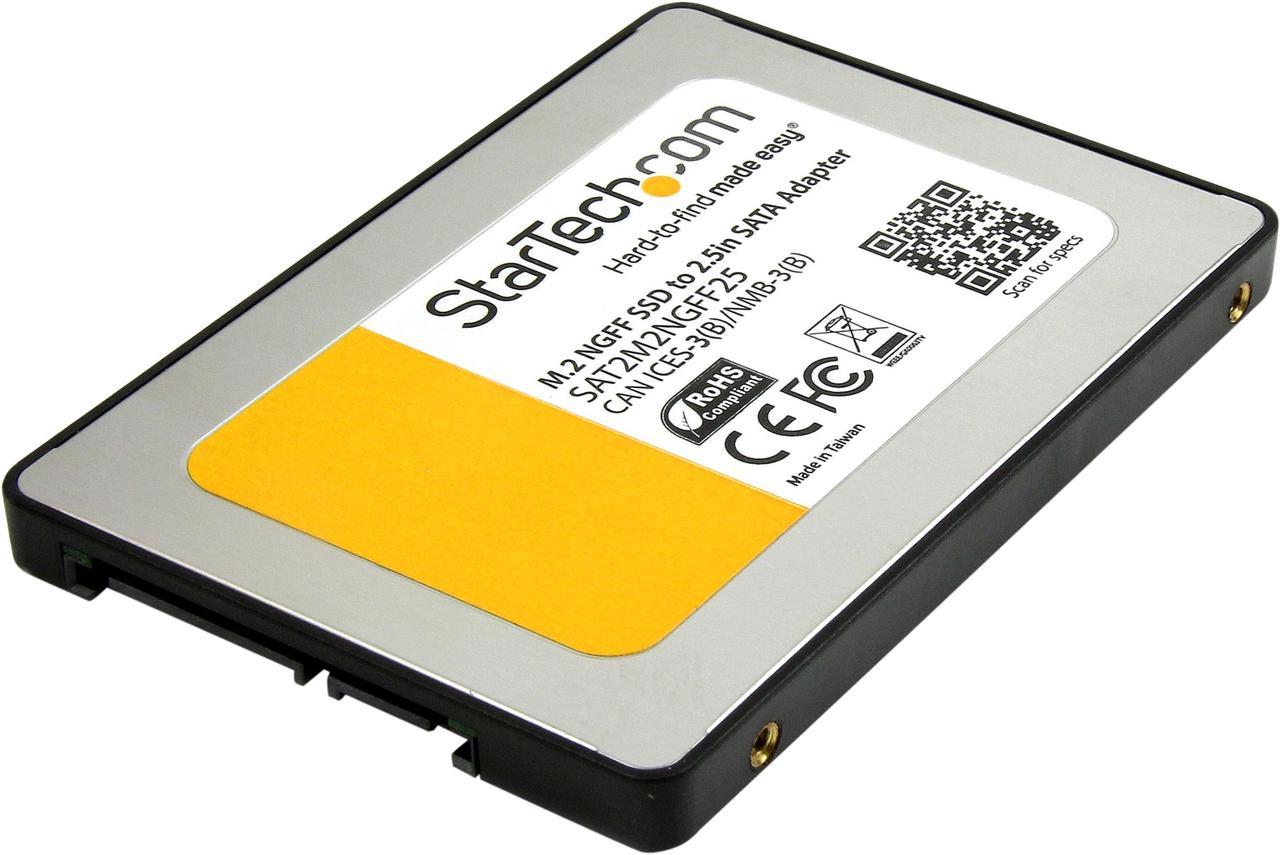 StarTech.com M.2 SSD to 2.5-Inch SATA III Adapter with Protective Housing (SAT2M2NGFF25)