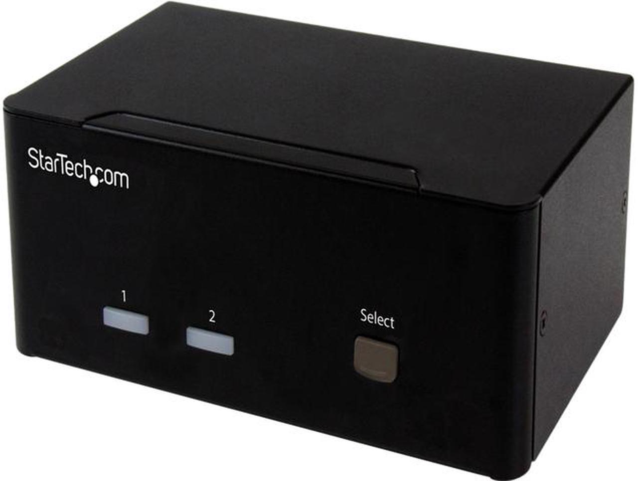 StarTech.com 2-port KVM Switch with Dual VGA and 2-port USB Hub - USB 2.0