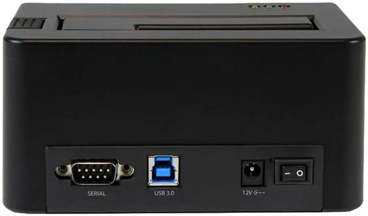 Alt view image 3 of 4 - StarTech.com SDOCK1EU3P USB 3.0 Standalone Eraser Dock for 2.5" and 3.5” SATA SSD/HDD Drives - Secure Drive Erase with Receipt Printing - SATA I/II
