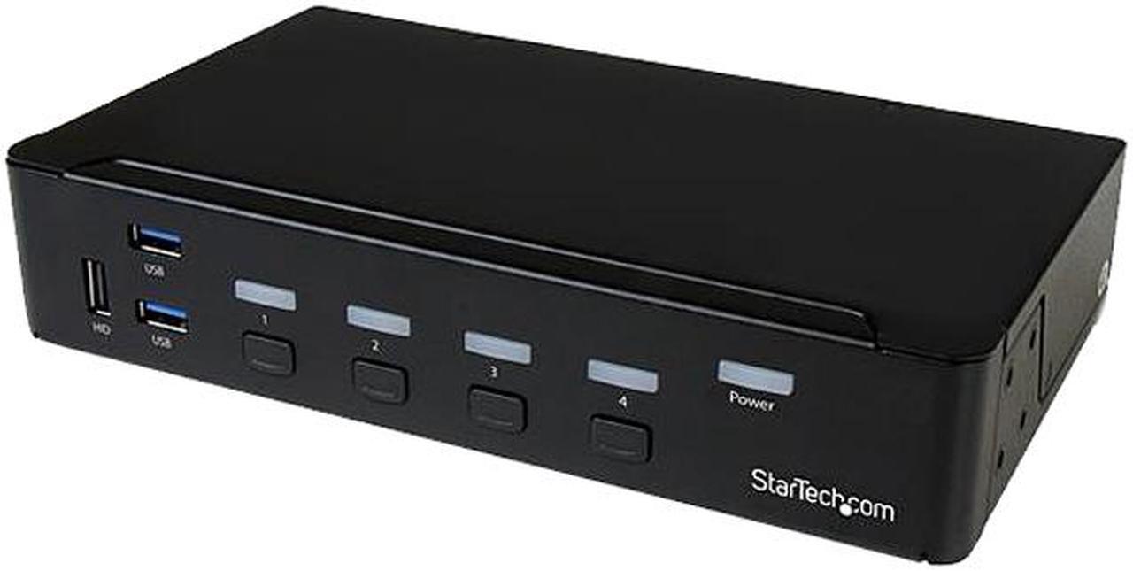 StarTech.com SV431HDU3A2 4-Port HDMI KVM Switch - Built-in USB 3.0 Hub for Peripheral Devices - 1080p