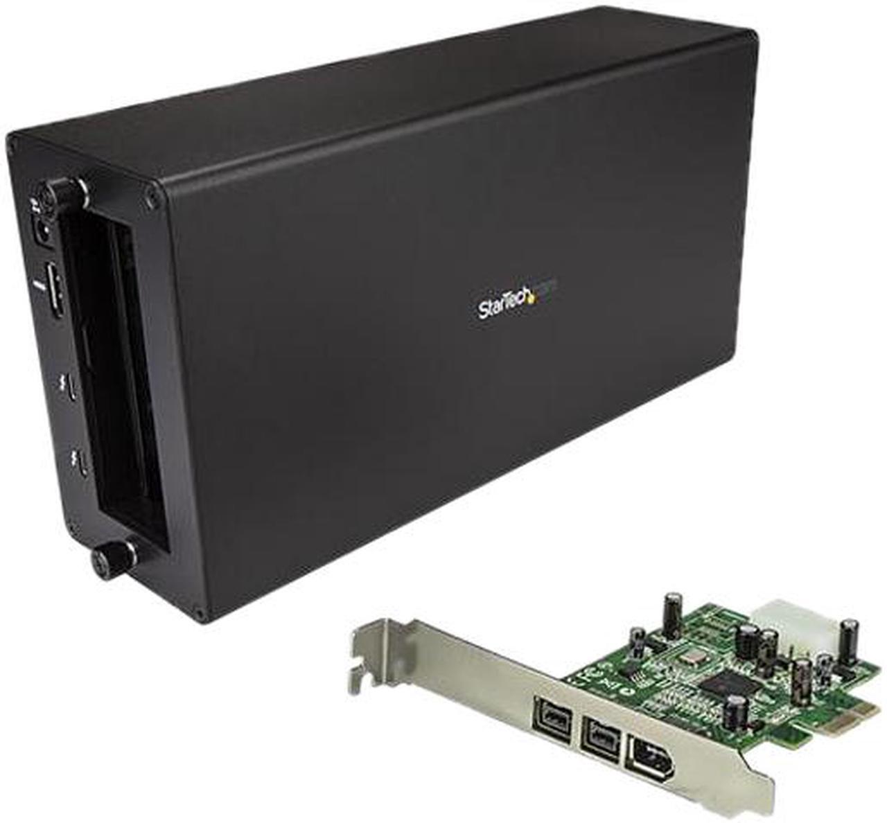 Main image of StarTech BNDTB1394B3 Thunderbolt 3 to Firewire Adapter - 1394 FireWire - External PCIe Enclosure / Chassis plus Card - with DisplayPort Monitor Port