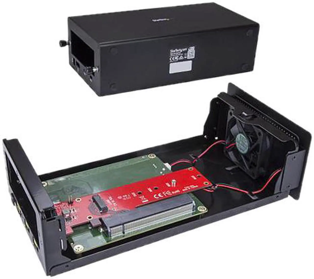 Alt view image 3 of 5 - StarTech BNDTB4M2E1 Thunderbolt 3 to M.2 PCIe Adapter - External PCIe Enclosure / Chassis plus Card - with DisplayPort Monitor Port - PCIe SSD