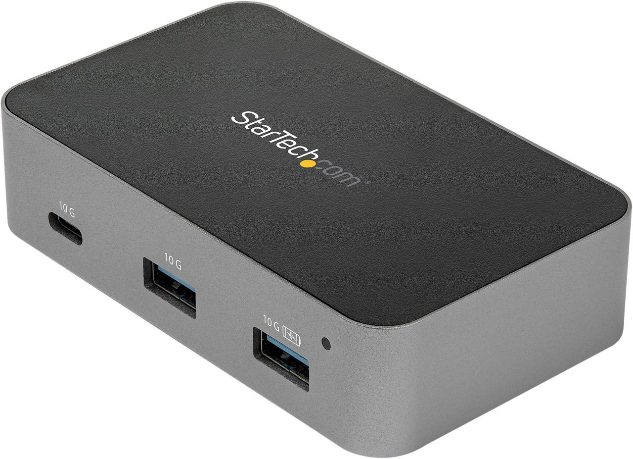 StarTech.com HB31C3A1CS 4-Port USB C Hub - USB 3.1 Gen 2 (10Gbps) - 3x USB-A & 1x USB-C - Powered - Universal Power Adapter Included (HB31C3A1CS)