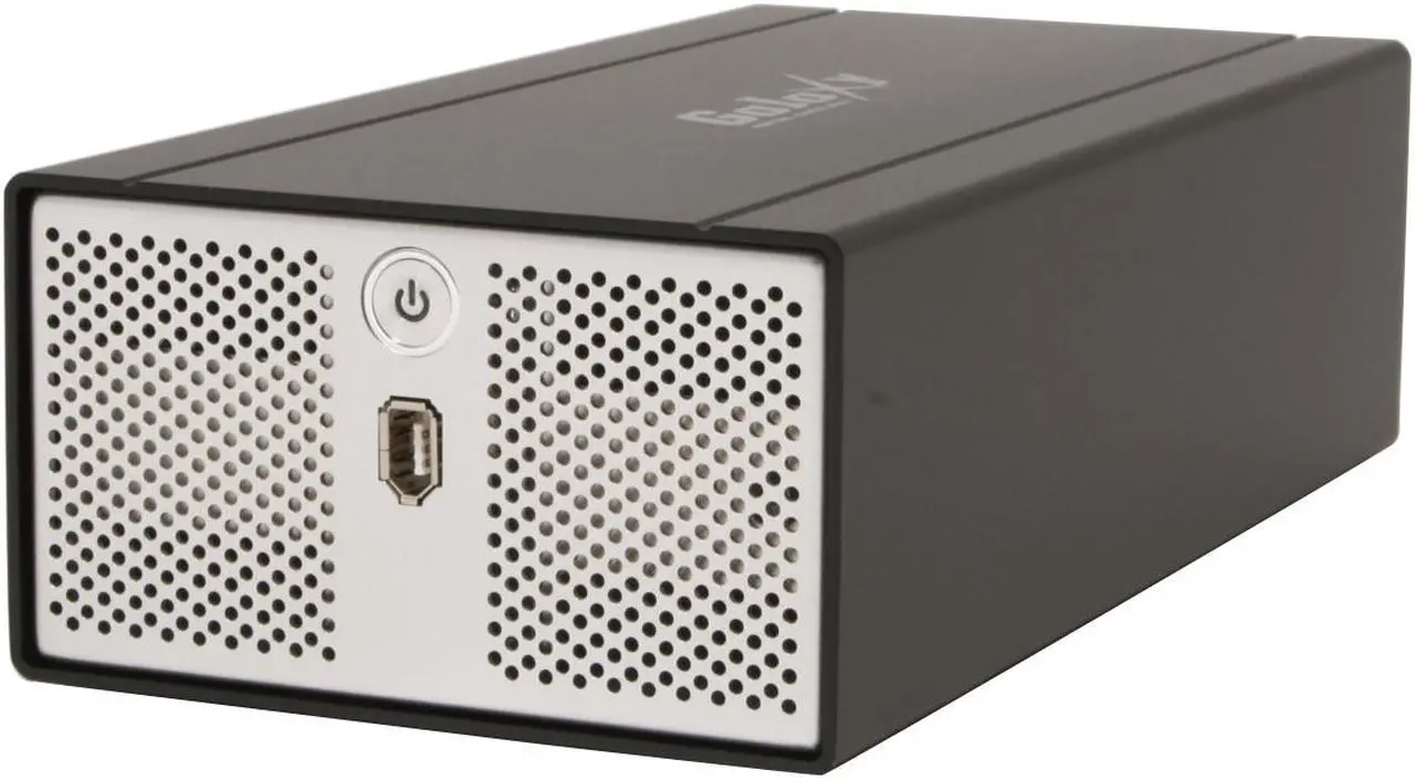 Main image of Galaxy METAL GEAR 3500MGB-RAID/BLK Aluminum 2 x 3.5" Black Two 3.5" SATA-I or SATA-II Hard Drives (1.5Gb/s)  Identical hard drives recommended (same manufacturer, capacity and RPM) USB 2.0 & 1394 External Enclosure