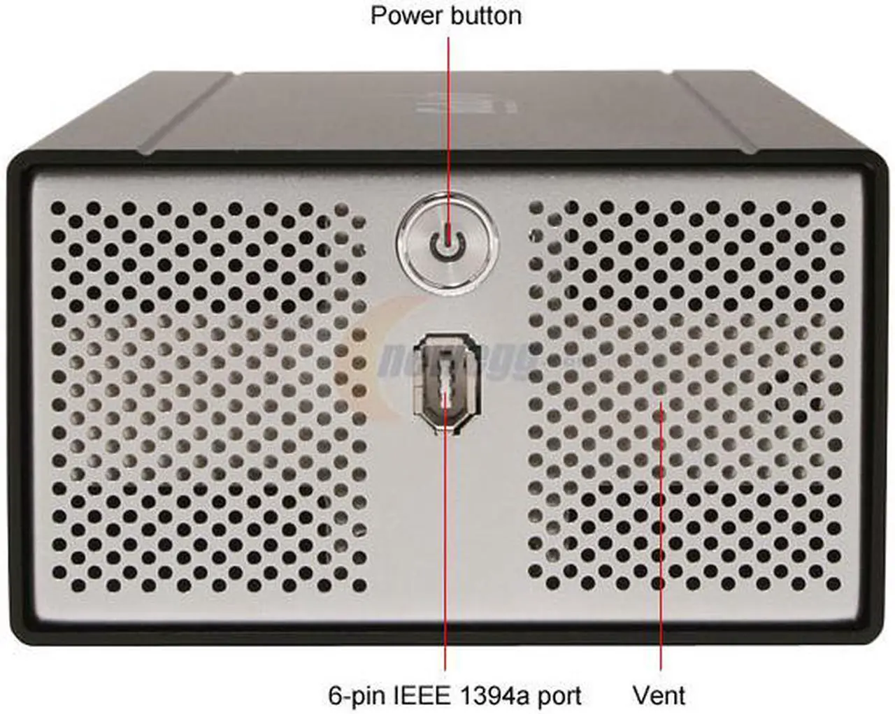 Alt view image 2 of 5 - Galaxy METAL GEAR 3500MGB-RAID/BLK Aluminum 2 x 3.5" Black Two 3.5" SATA-I or SATA-II Hard Drives (1.5Gb/s)  Identical hard drives recommended (same manufacturer, capacity and RPM) USB 2.0 & 1394 External Enclosure