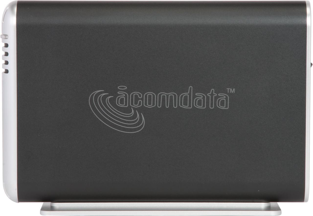 Alt view image 3 of 5 - acomdata SMBXXXU2FE-BLK 3.5" Obsidian Black USB & Firewire External Enclosure