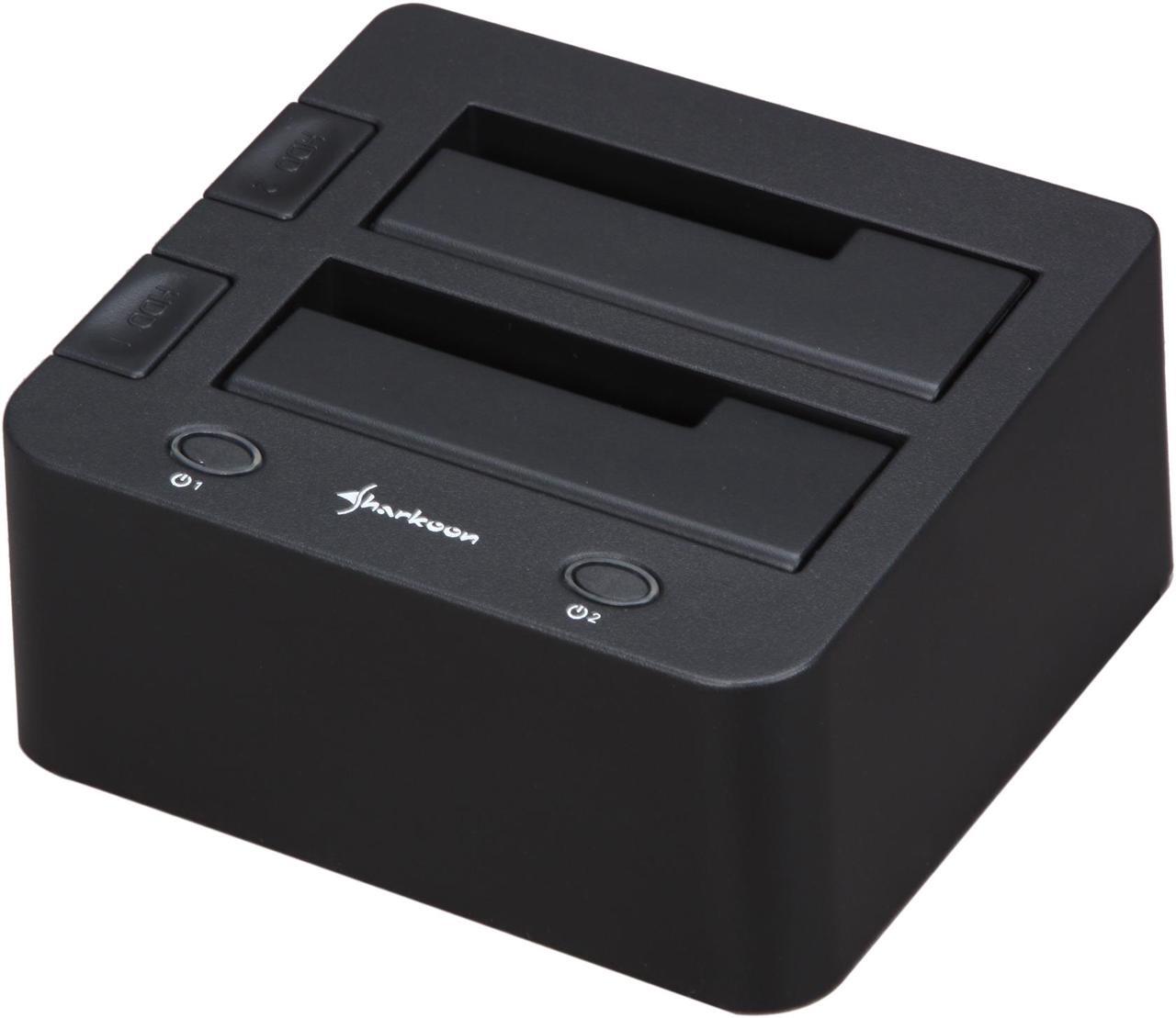 Main image of Sharkoon SATA QuickPort Duo 2.5" & 3.5" Black SATA 1 x USB 2.0 / 2 x eSATA Hard Drive Docking