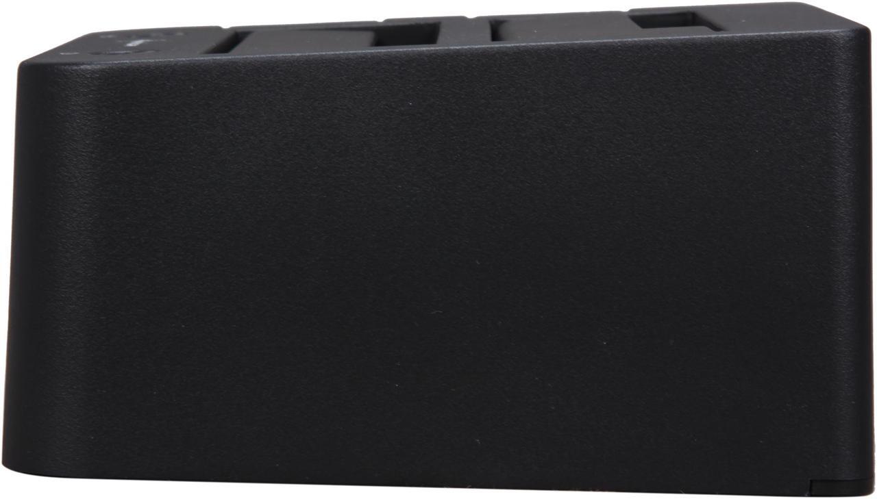 Alt view image 3 of 5 - Sharkoon SATA QuickPort Duo 2.5" & 3.5" Black SATA 1 x USB 2.0 / 2 x eSATA Hard Drive Docking